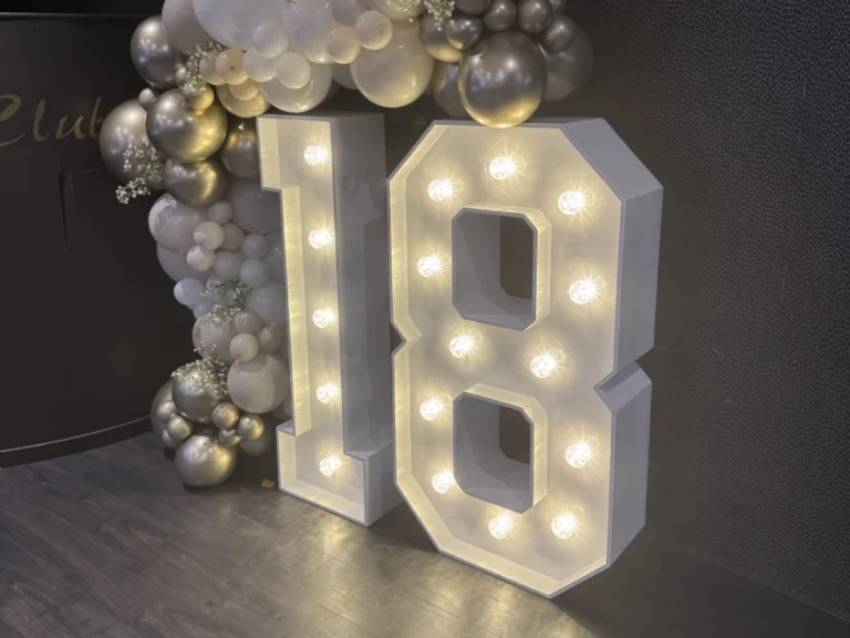 Light up letter hire